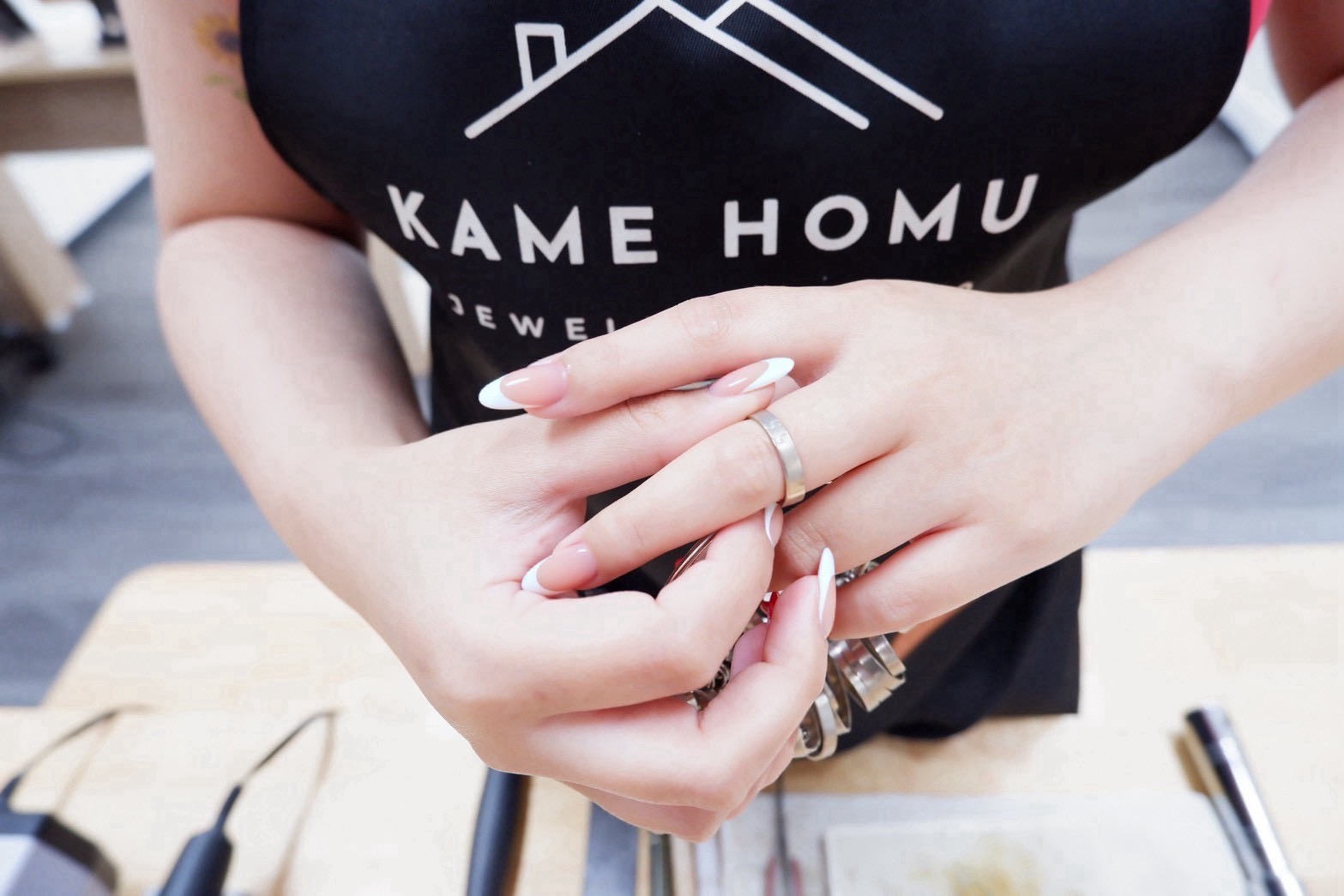 Sterling silver ring workshop near BTS Saphan Khwai