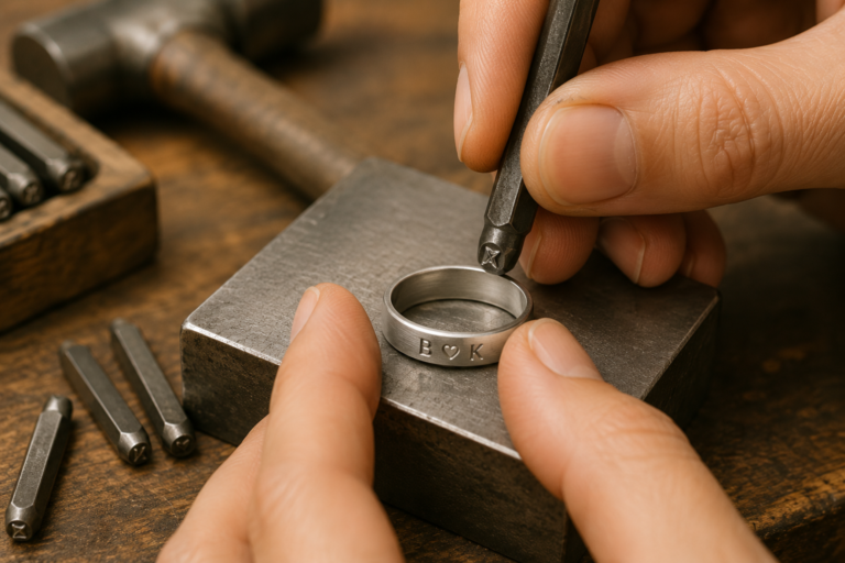 Hand Stamping & Engraving: How to Personalise Your Silver Ring